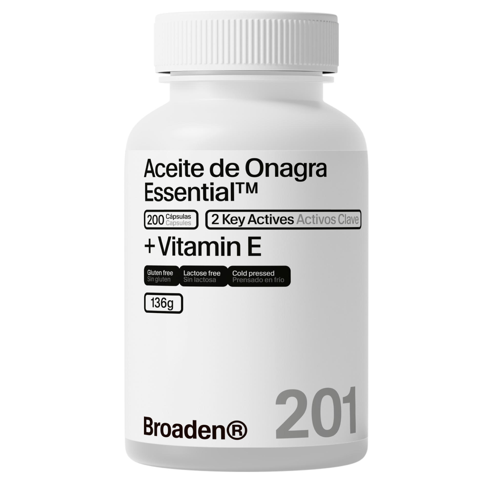 Aceite de Onagra Essential™ Prensado en Frío con Vitamina E